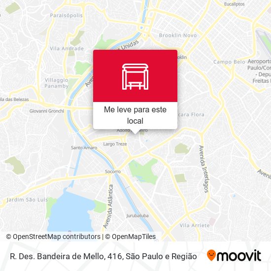 R. Des. Bandeira de Mello, 416 mapa
