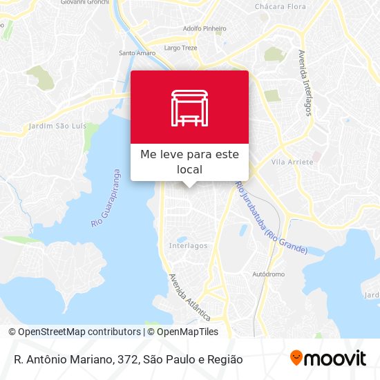 R. Antônio Mariano, 372 mapa