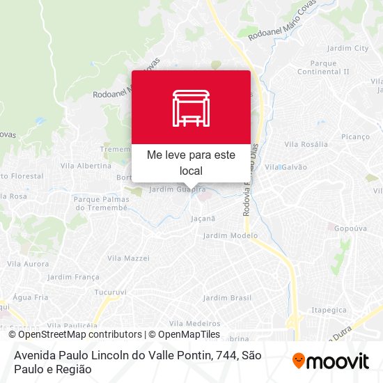 Av. Paulo Lincoln do Valle Pontin, 744 mapa