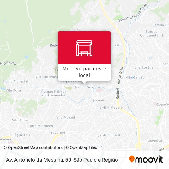 Av. Antonelo da Messina, 50 mapa