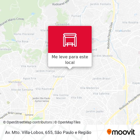 Av. Mto. Villa-Lobos, 655 mapa