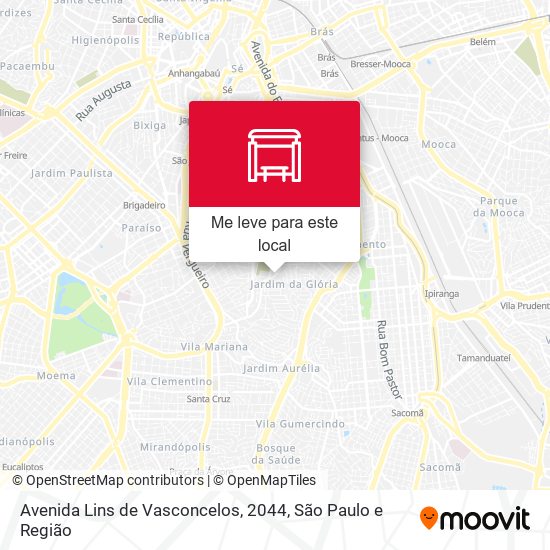 Avenida Lins de Vasconcelos, 2044 mapa