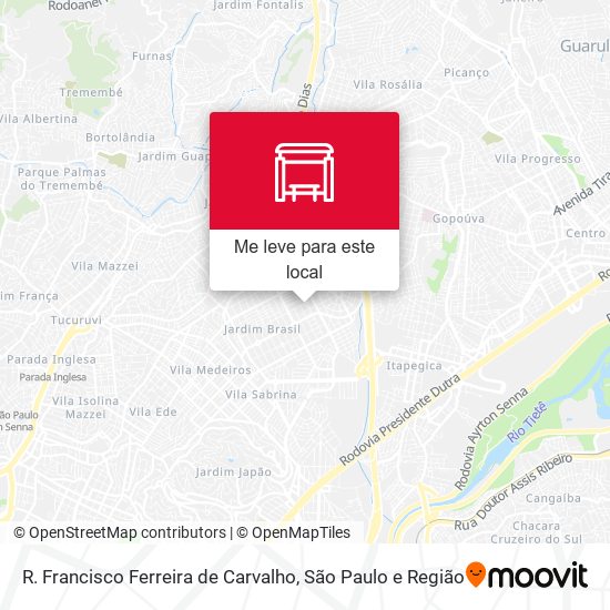 R. Francisco Ferreira de Carvalho mapa
