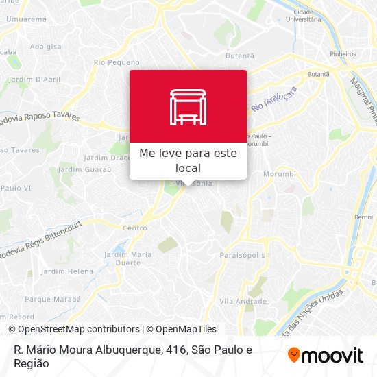 R. Mário Moura Albuquerque, 416 mapa