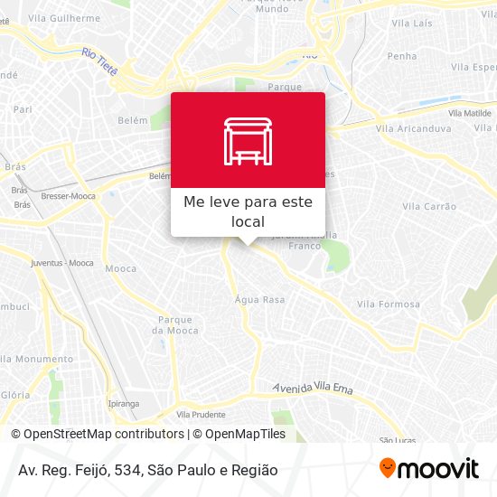 Av. Reg. Feijó, 534 mapa