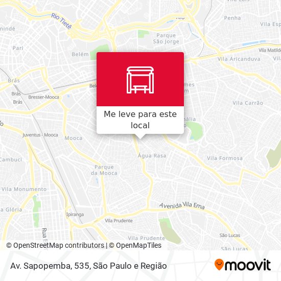 Av. Sapopemba, 535 mapa