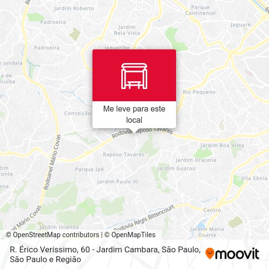 R. Érico Veríssimo, 60 - Jardim Cambara, São Paulo mapa