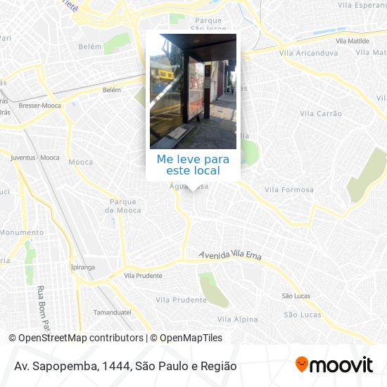 Av. Sapopemba, 1444 mapa