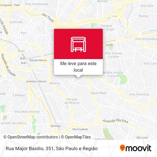 Rua Major Basílio, 351 mapa