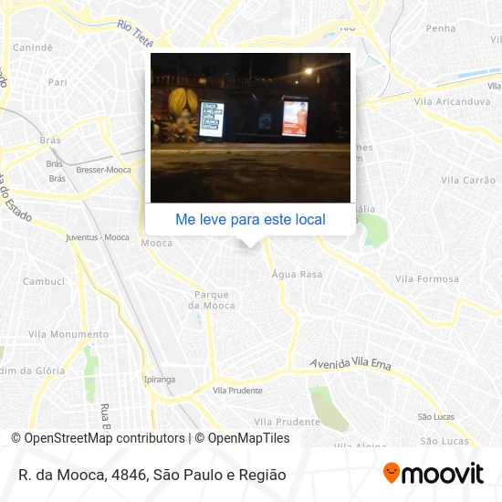 R. da Mooca, 4846 mapa