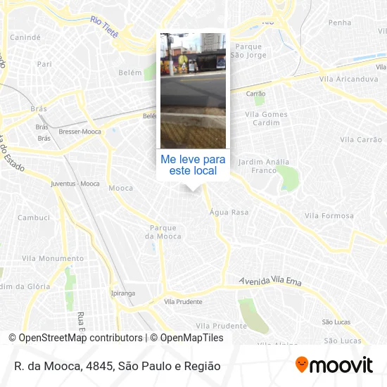 R. da Mooca, 4845 mapa