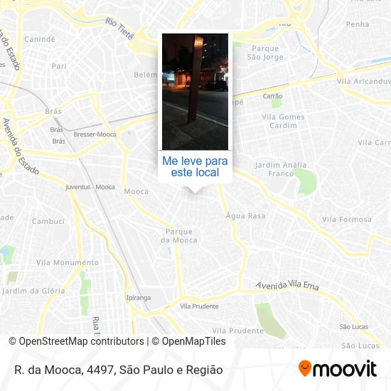 R. da Mooca, 4497 mapa