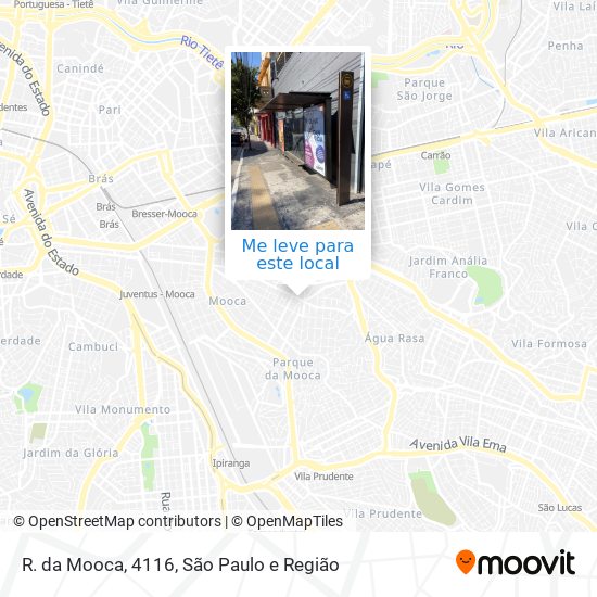 R. da Mooca, 4116 mapa