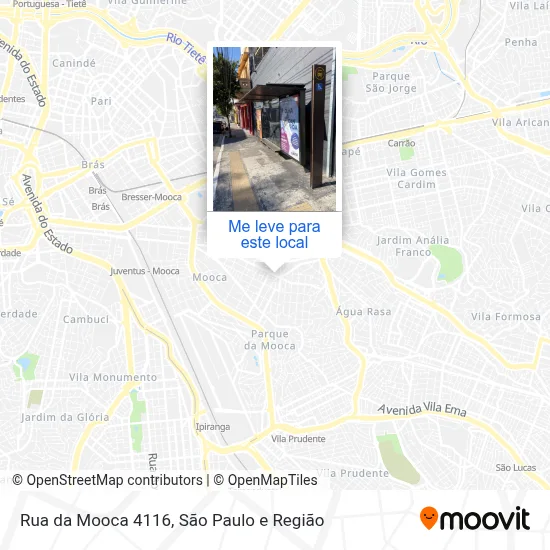 Rua da Mooca  4116 mapa