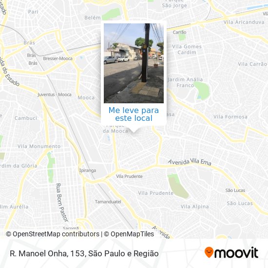 R. Manoel Onha, 153 mapa