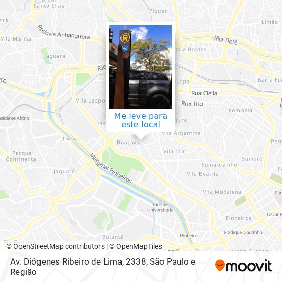 Av. Diógenes Ribeiro de Lima, 2338 mapa