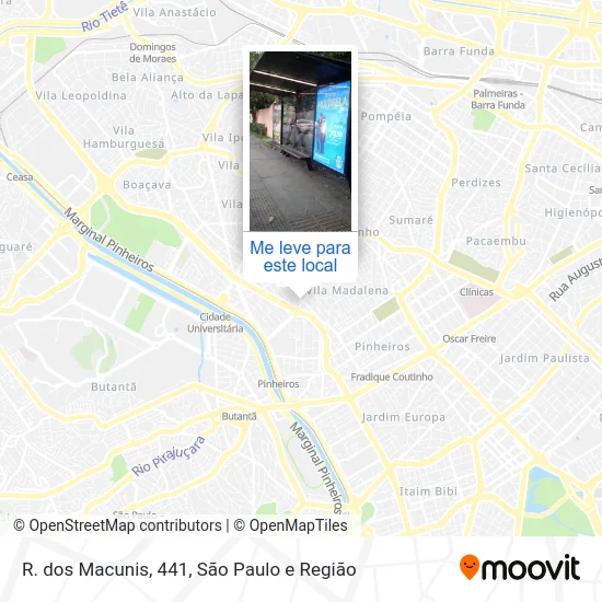 R. dos Macunis, 441 mapa