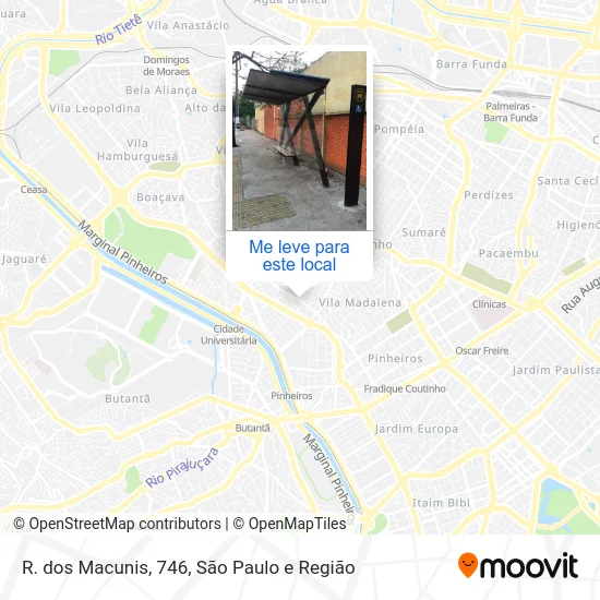 R. dos Macunis, 746 mapa