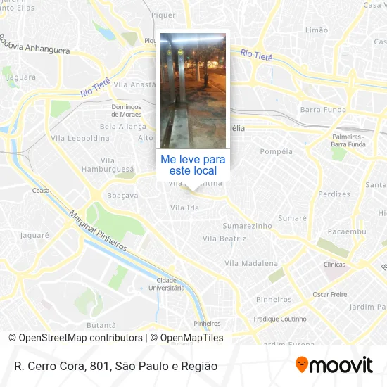 R. Cerro Cora, 801 mapa