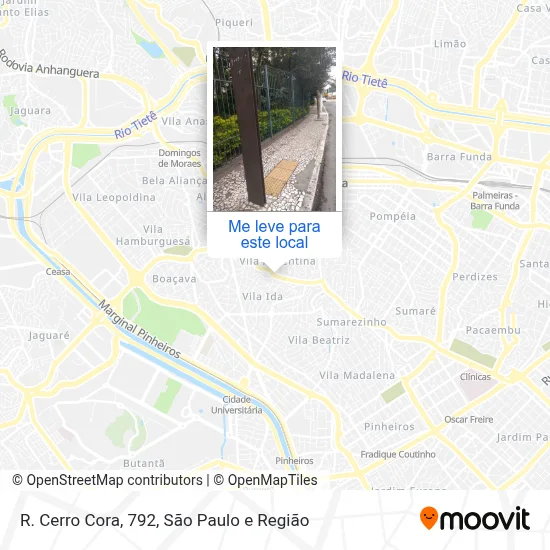 R. Cerro Cora, 792 mapa