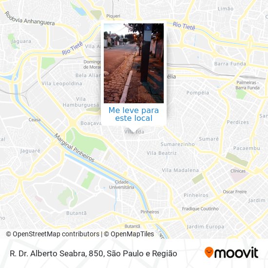 R. Dr. Alberto Seabra, 850 mapa