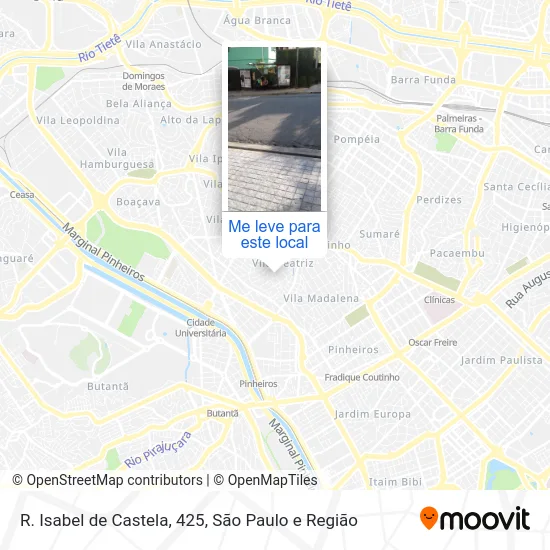 R. Isabel de Castela, 425 mapa