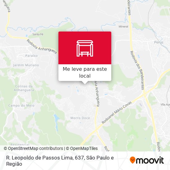 R. Leopoldo de Passos Lima, 637 mapa