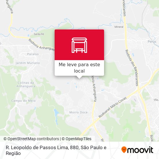 R. Leopoldo de Passos Lima, 880 mapa