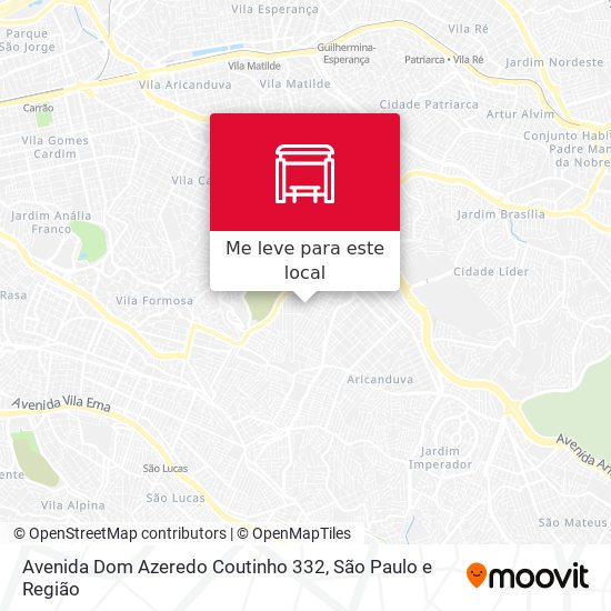 Avenida Dom Azeredo Coutinho 332 mapa