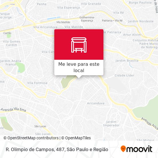 R. Olímpio de Campos, 487 mapa