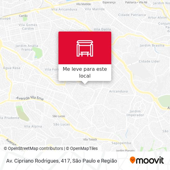 Av. Cipriano Rodrigues, 417 mapa