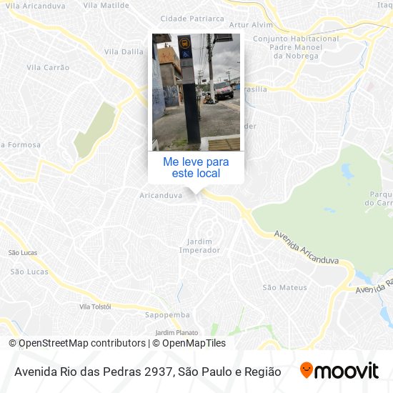 Avenida Rio das Pedras 2937 mapa