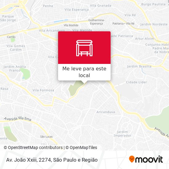 Av. João Xxiii, 2274 mapa