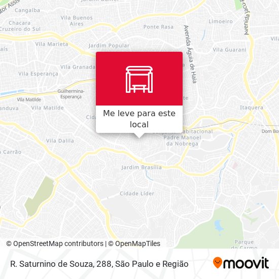R. Saturnino de Souza, 288 mapa