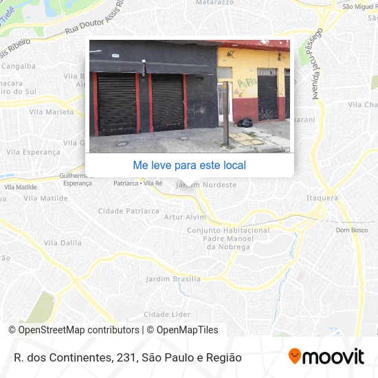 R. dos Continentes, 231 mapa