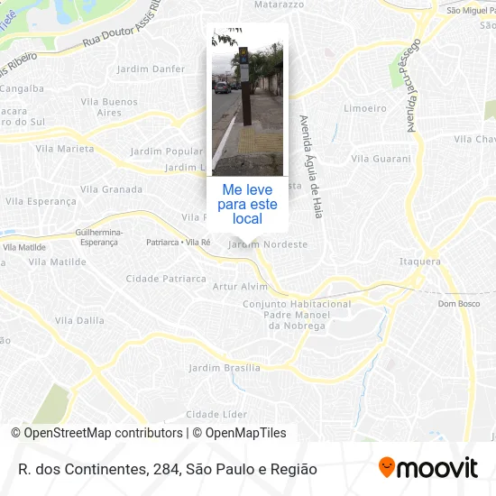 R. dos Continentes, 284 mapa