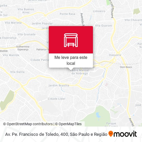 Av. Pe. Francisco de Toledo, 400 mapa