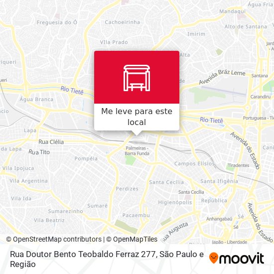 Rua Doutor Bento Teobaldo Ferraz 277 mapa