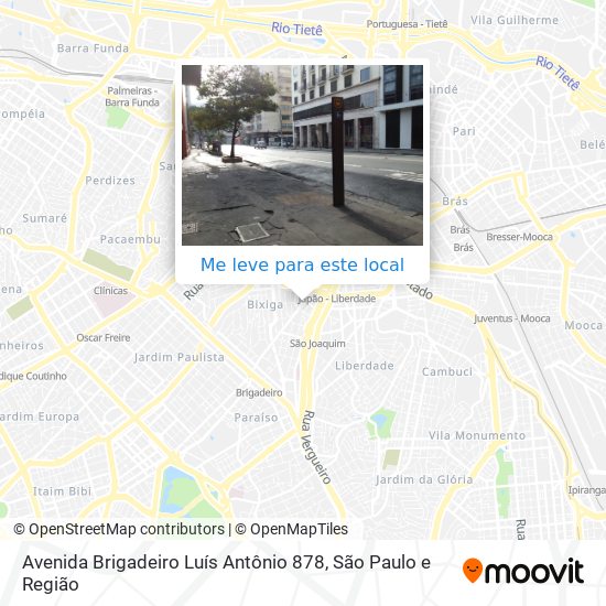 Avenida Brigadeiro Luís Antônio 878 mapa