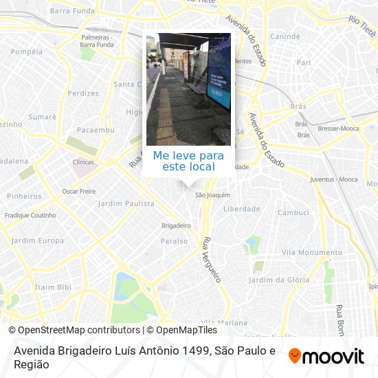 Avenida Brigadeiro Luís Antônio 1499 mapa