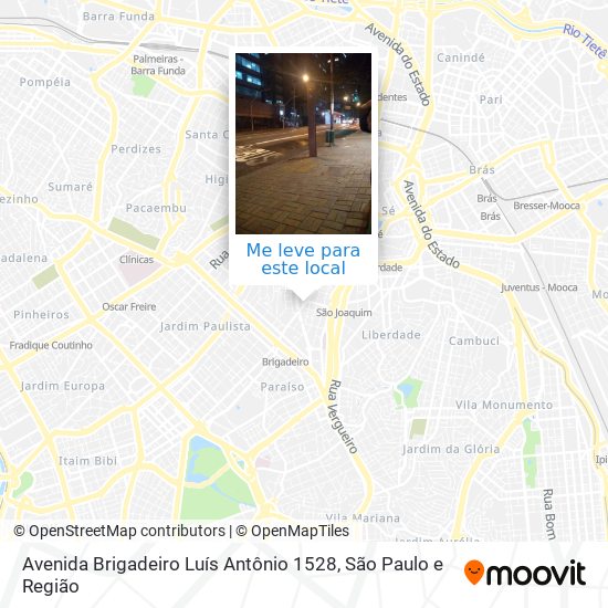 Avenida Brigadeiro Luís Antônio 1528 mapa
