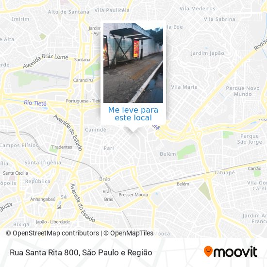 Rua Santa Rita 800 mapa