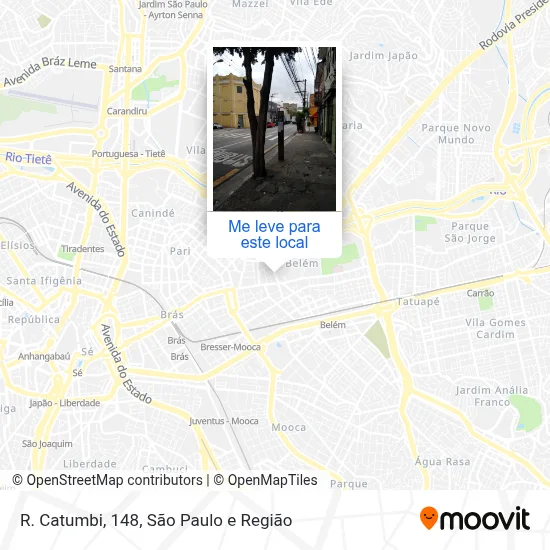 R. Catumbi, 148 mapa