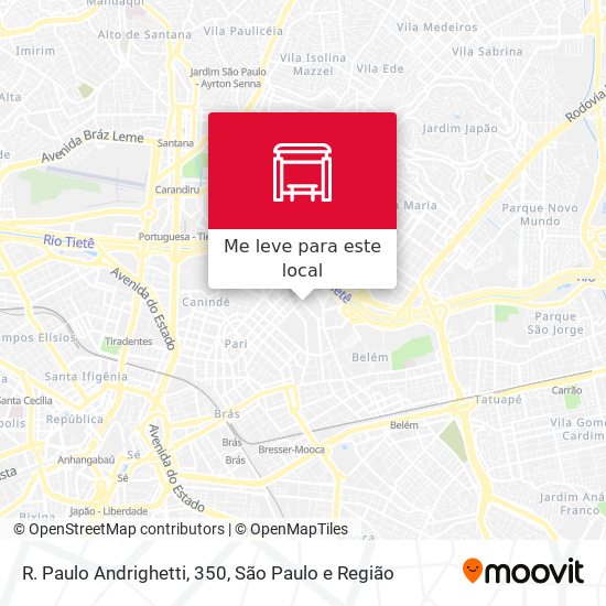 R. Paulo Andrighetti, 350 mapa