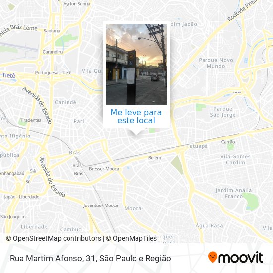 Rua Martim Afonso, 31 mapa