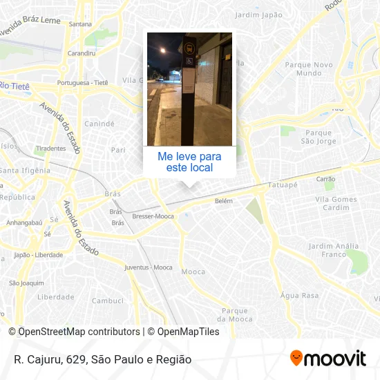 R. Cajuru, 629 mapa