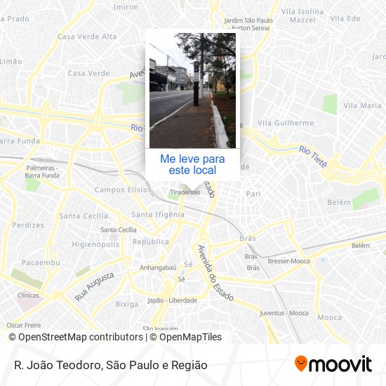 R. João Teodoro mapa