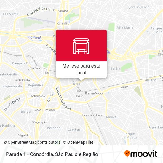 Parada 1 - Concórdia mapa