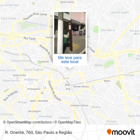 R. Oriente, 760 mapa