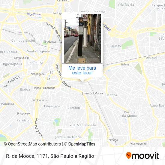 R. da Mooca, 1171 mapa